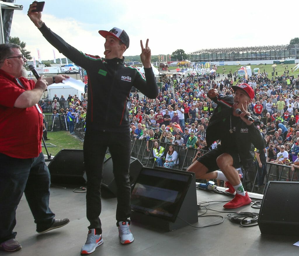 Aleix Espargaró Scott Redding Auction Silverstone Day of Champions Two Wheels for Life MotoGP
