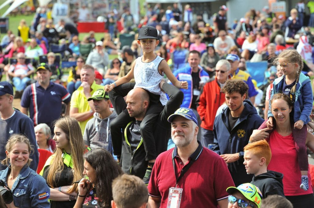 Crowd Silverstone MotoGP Day of Champions Two Wheels for Life