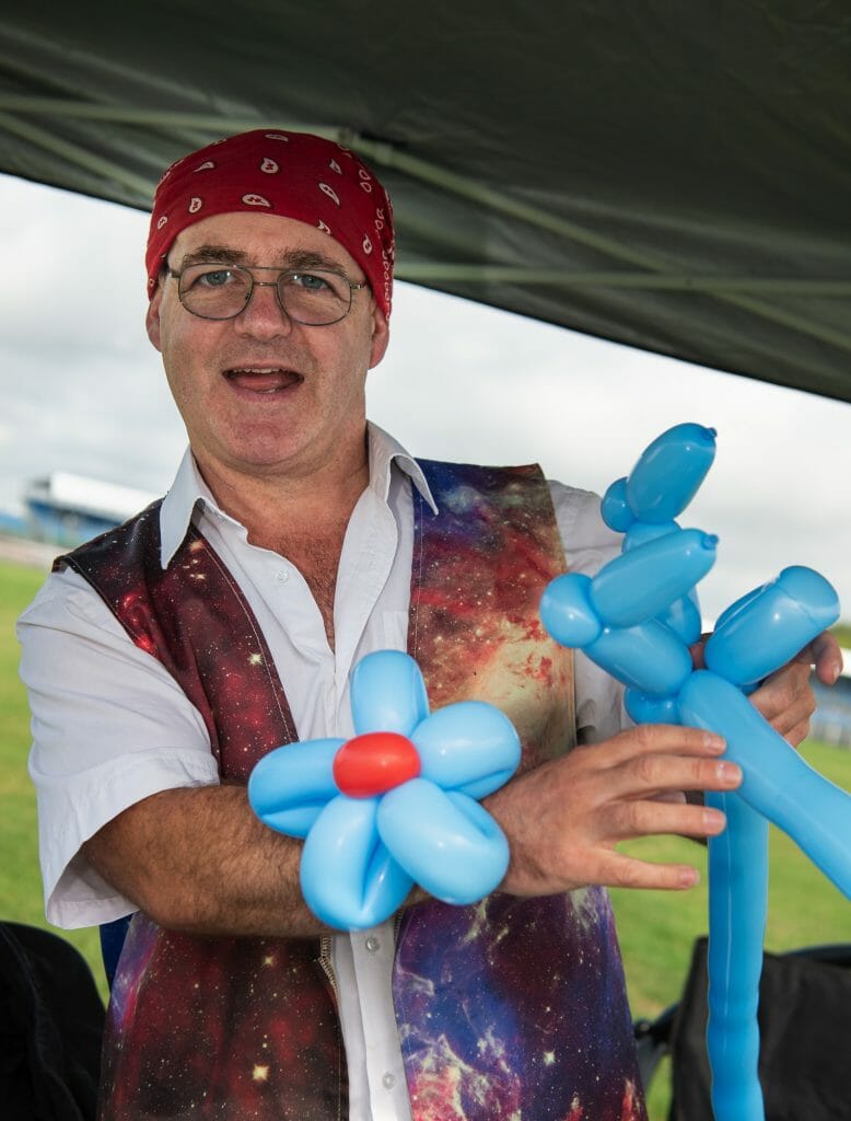 The Balloon Man Entertainment Zone Day of Champions Silverstone MotoGP Two Wheels for Life