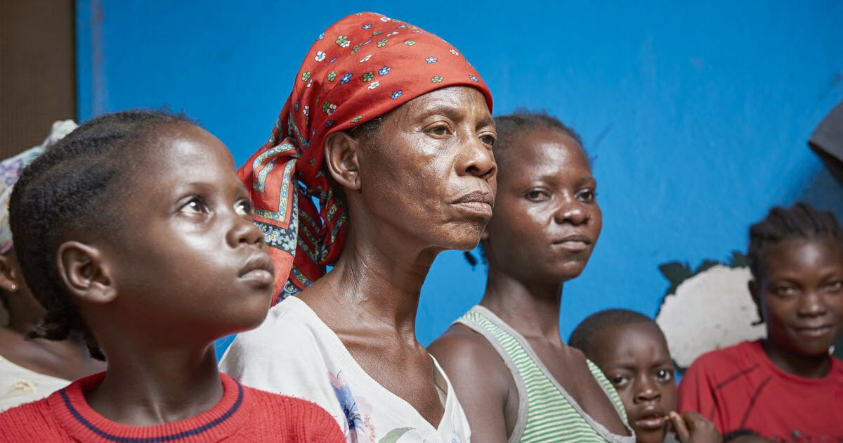 Liberia woman and children